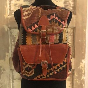 Fun & funky vintage boho backpack.